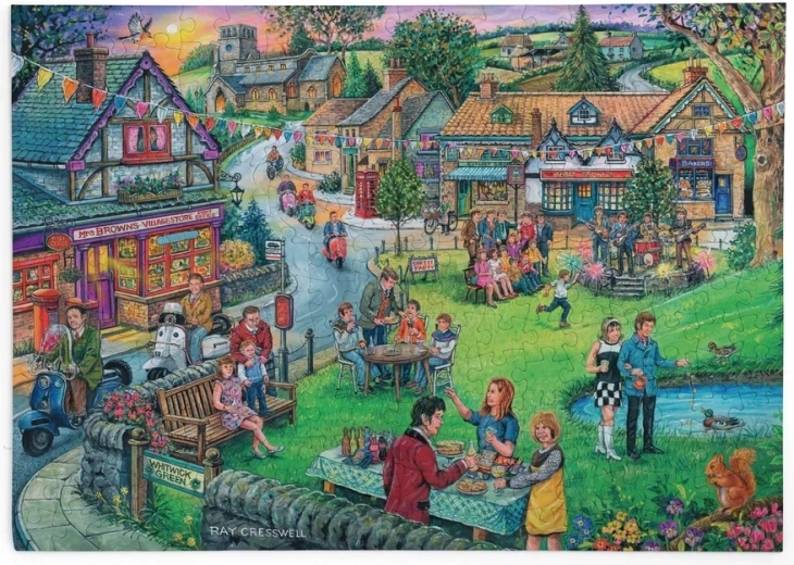 Puzzle House of Puzzles Landsbyfest i tressernes ånd, 250 store brikker