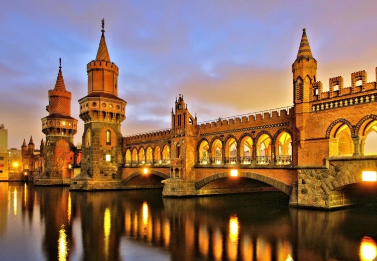 Puslespil Oberbaumbrücke, Berlin 1000 brikker