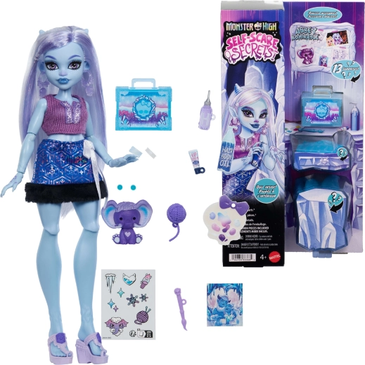 Monster High Abbey Bominable-dukke med tilbehør Self-Care