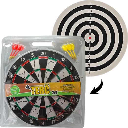 Dartskive 2-i-1 43 cm Sparkys
