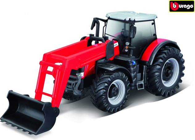 Metalmodel af Massey Ferguson-traktor fra Bburago