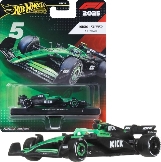 Hot Wheels Premium Formel 1 – racerbil Sauber Gabriel Bartoleto #5 (2025)