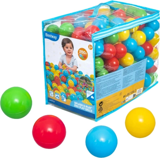 Farvede legebolde BESTWAY Splash & Play 250 stk