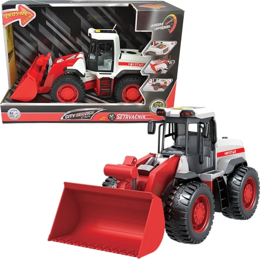Bulldozer City Service Car 1:12 med lyd og lys