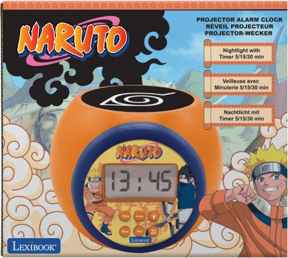 Lexibook Naruto vækkeur med loftprojektor