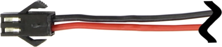 Jamara forbindelseskabel med silikoneisolering, hunstik (female) 50 mm, 1,5 mm² - 1 stk.