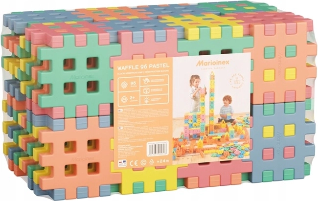 Konstruktionsklodser Kostka pastel, 96 dele