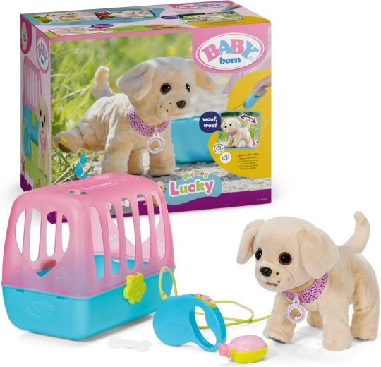 BABY born Min glade hund med transportkasse