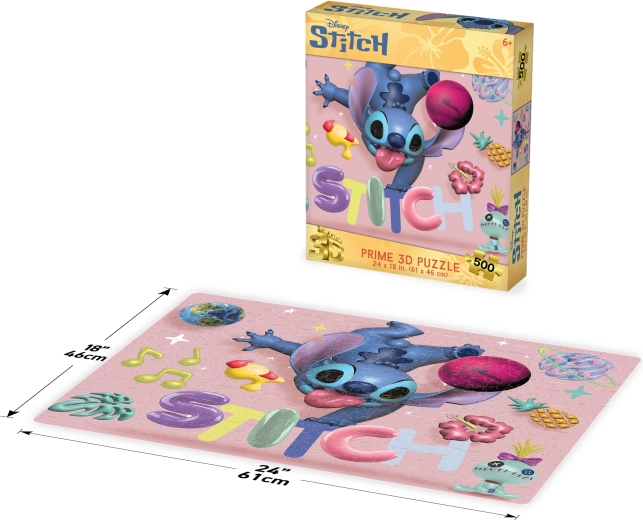 3D-puslespil Disney Stitch 500 brikker
