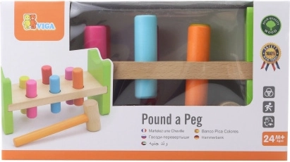 Træ hammerbænk til børn 24 m+