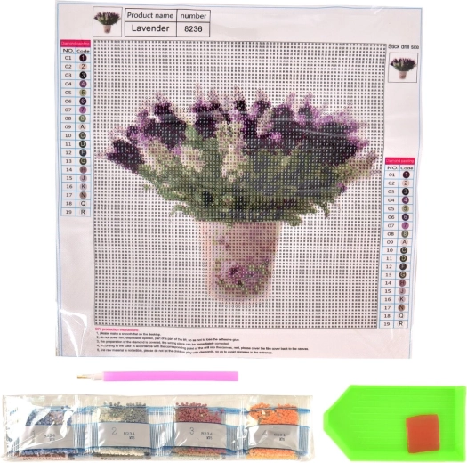 Diamantmaling Levan 30 × 30 cm