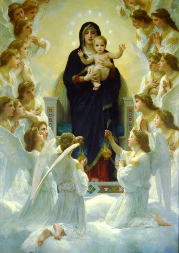 Puslespil William Bouguereau: Madonna med engle 1000 brikker