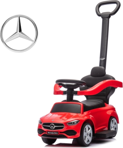 Milly Mally løbecykel med styrehåndtag Mercedes-Benz C-Class rød