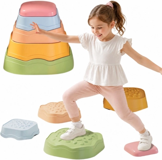 Woopie sensoriske balancefliser - 5 stk.