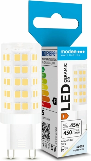 LED pære G9 4,3 W keramisk, kold hvid 6000 K – Modee Lighting