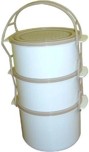 Madkasse Combi 2× 1 l + 1,5 l, plast