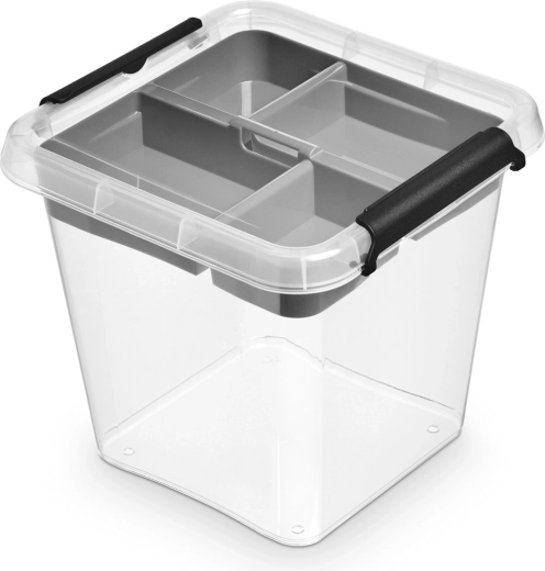 Opbevaringsboks med låg Simplestore insert 4 l (20 × 20 × 18 cm)