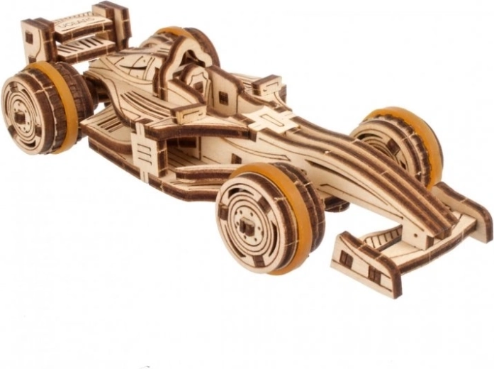 Ugears Compact racer – 3D mekanisk træpuslespil (formelbil)