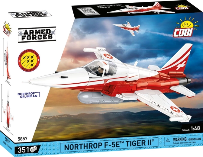 Cobi Armed Forces Northrop F-5E Tiger II Patrouille Suisse 1:48 (351 dele)