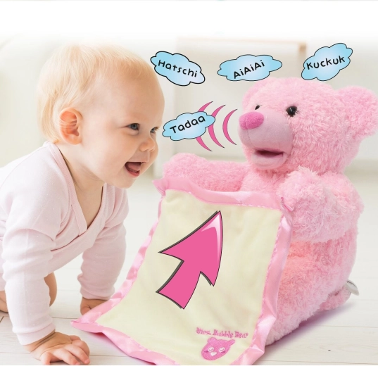 Interaktiv plysbamse Mrs. Babble Bear, lyserød