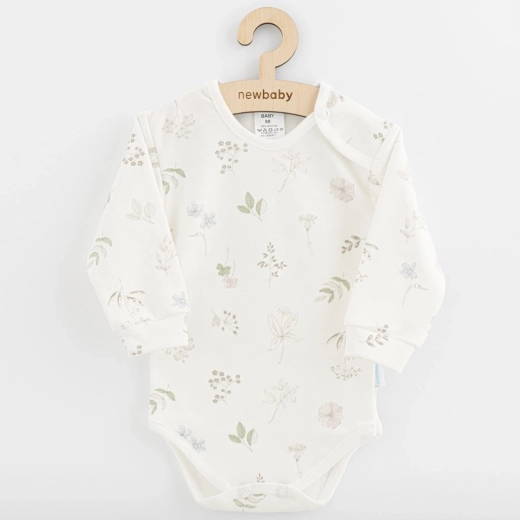 Baby-bomuldsbody med lange ærmer New Baby Zoe 68 (4–6 måneder)