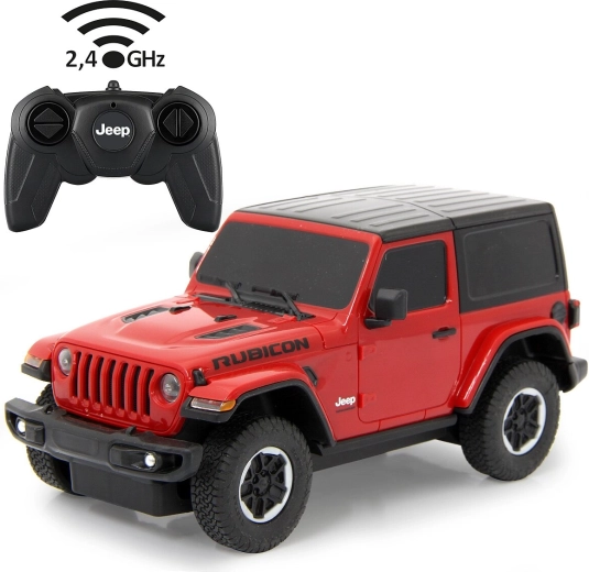 Jamara Jeep Wrangler JL RC-bil 1:24 rød 2,4 GHz