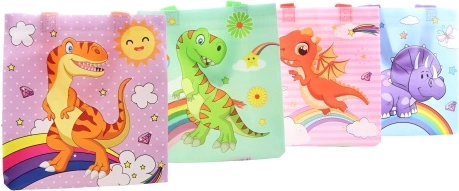 Gavepose med dinosaurmotiv, plast, 22 × 23 × 11 cm