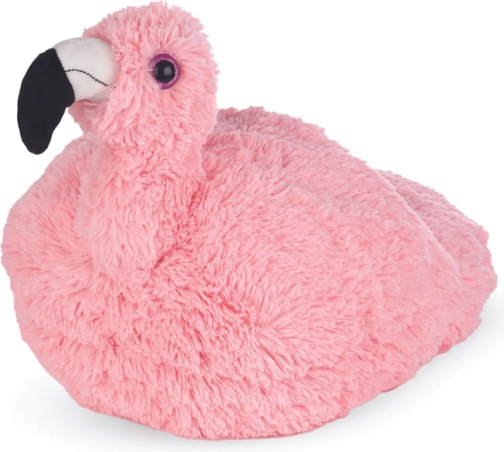 Cozy Noxxiez flamingo – varm plyssål til fødderne