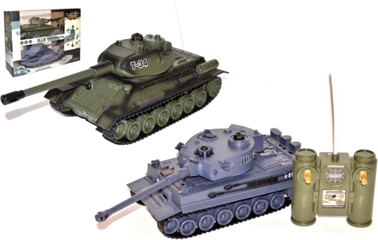 Historisk RC-tankkamp 25 cm - 2 stk.