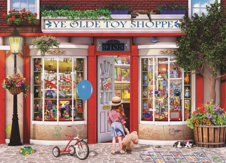 EUROGRAPHICS Puzzle Staré legetøjsbutik 1000 brikker