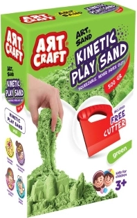 Art Craft kinetisk sand grøn 500 g