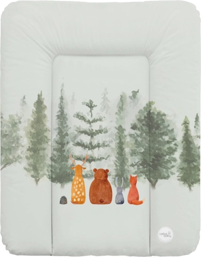 Ceba Baby blød puslepude til kommode 50 × 70 cm basic forest companions
