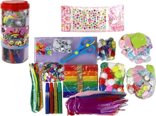 Kreativt kunstsæt i DIY-glas