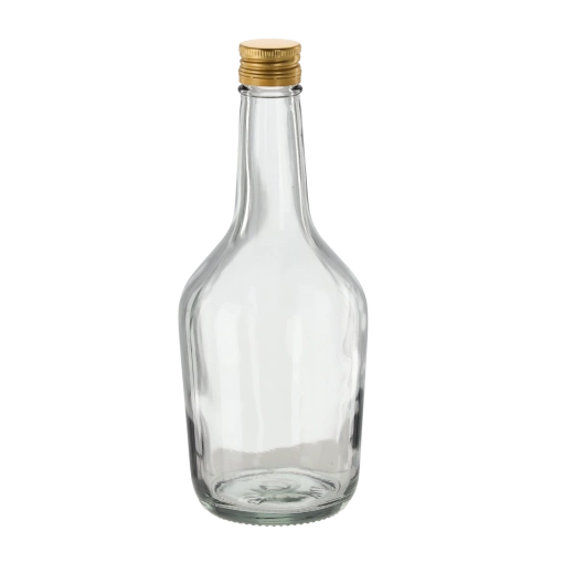 Glasflaske til cognac 500 ml med skruelåg, 8 stk.