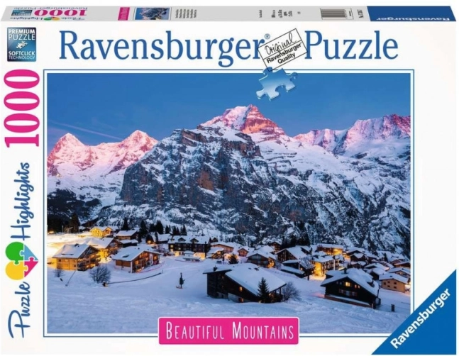 Ravensburger puslespil Mürren fra Berns Oberland 1000 brikker