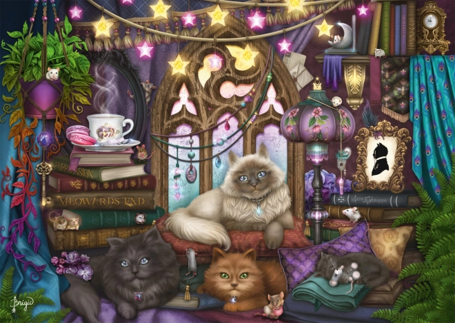 Puslespil Katte og Sofa 1000 Stykker