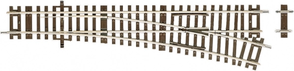 Roco Line Enkelt sporskifte højre 15°