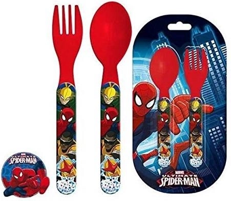Plastbestik Spiderman - 1 stk.