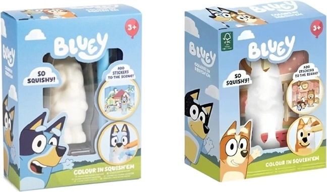 Bluey blød squishy figur til farvelægning