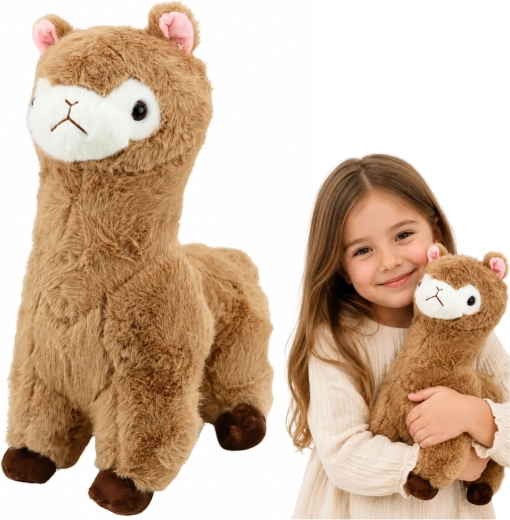 Plysjalpaka beige 38 cm