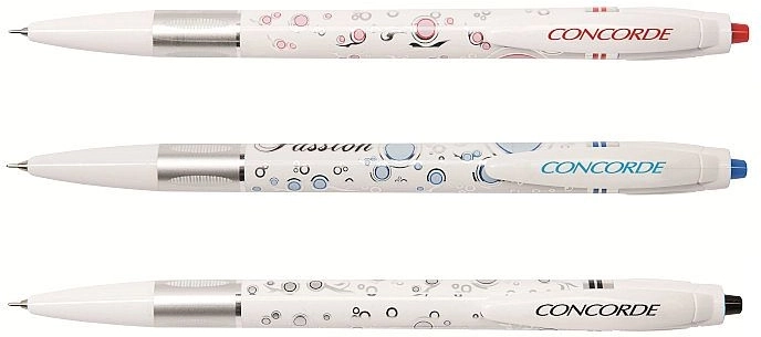 Kuglepen Concorde Passion med nålespids 0,6 mm – blå patron