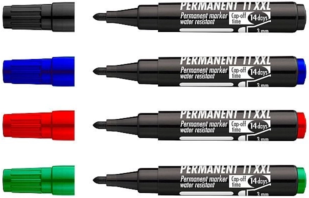 Permanente markere CONCORDE 11 XXL – sæt 4 stk.