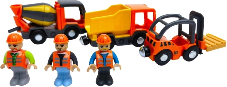 2Kids Toys sæt med byggemaskiner med figurer