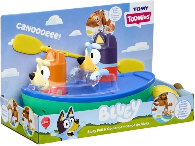 TOMY Toomies Bluey-kajak med pagajer til badekar