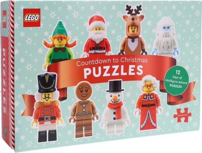 LEGO-adventskalender med puslespil 12 i 1