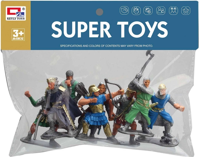 Adar sæt med actionfigurer af romerske krigere 9 cm (8 stk.)