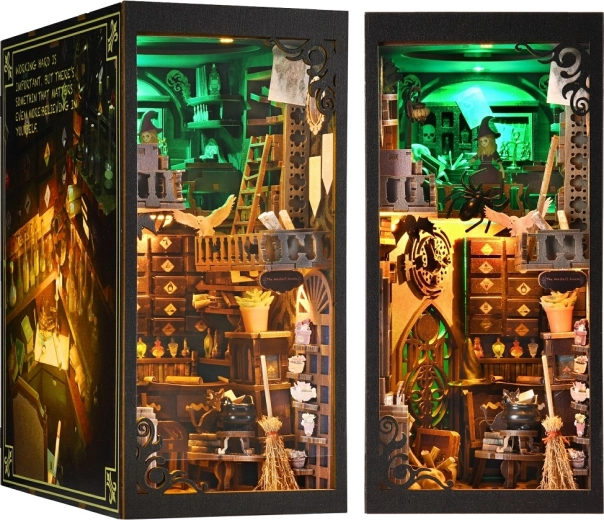 2Kids Toys 3D-byggesæt bogstøtte, miniature af heksehus