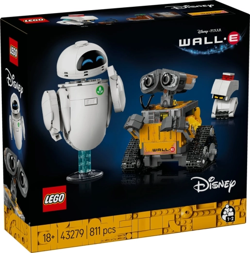 LEGO Disney Pixar WALL‑E og EVE – byggesæt for voksne (811 klodser)