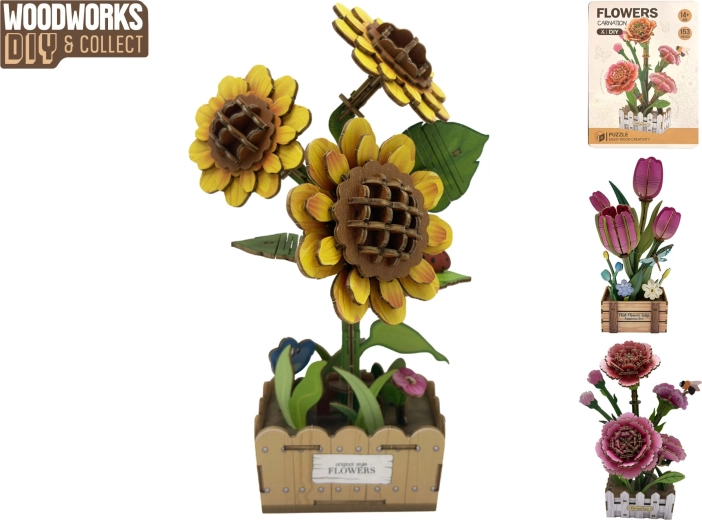 Træbyggesæt blomst Woodworks