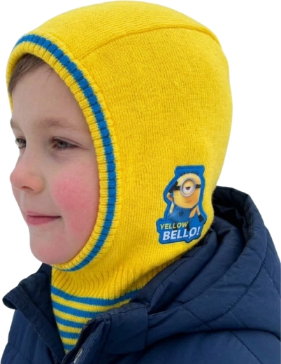 Minions vinterhue til børn, gul